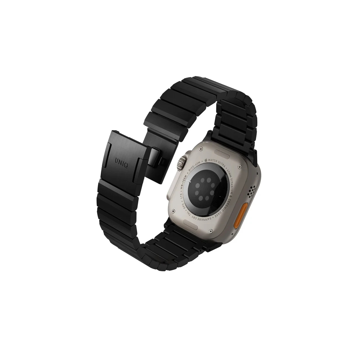 Uniq Apple Watch Ultra 49mm Strova Mag Çelik Kordon - Siyah