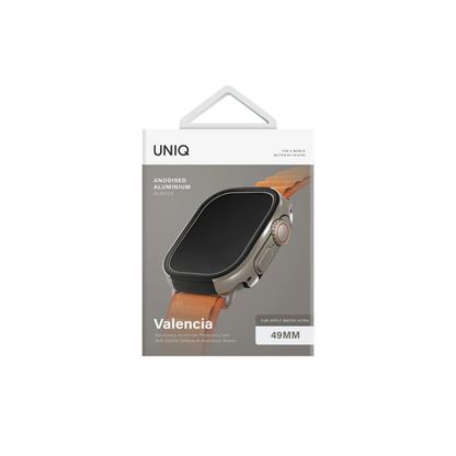 Uniq Apple Watch Ultra 49mm Valencia Saat Kasa Koruyucu - Gümüş