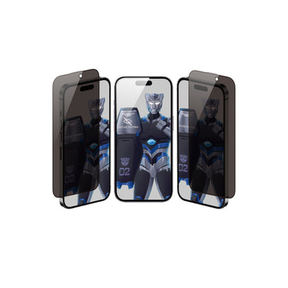 URR Apple iPhone 15 Pro Max 3D Anti-Peep Curved Hayalet Cam Ekran Koruyucu
