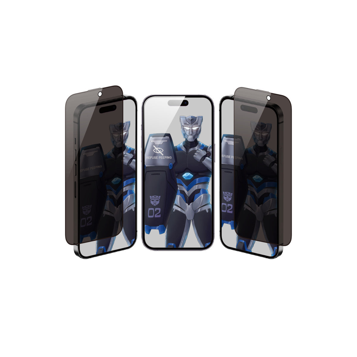 URR Apple iPhone 17 Pro 3D Anti-Peep Curved Hayalet Cam Ekran Koruyucu