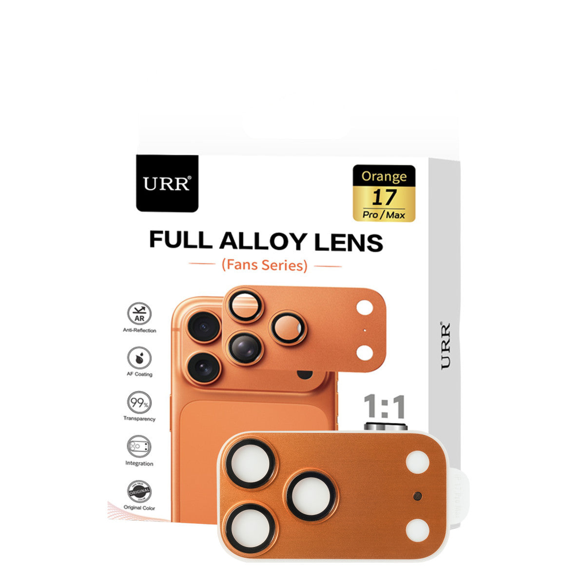 URR Apple iPhone 17 Pro Fans Series Full Alloy Kamera Lens Koruyucu