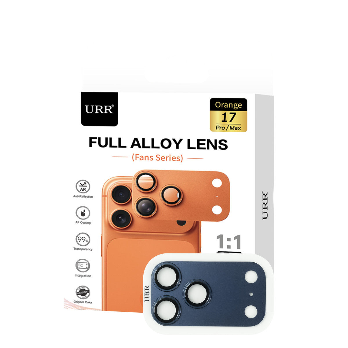 URR Apple iPhone 17 Pro Max Fans Series Full Alloy Kamera Lens Koruyucu