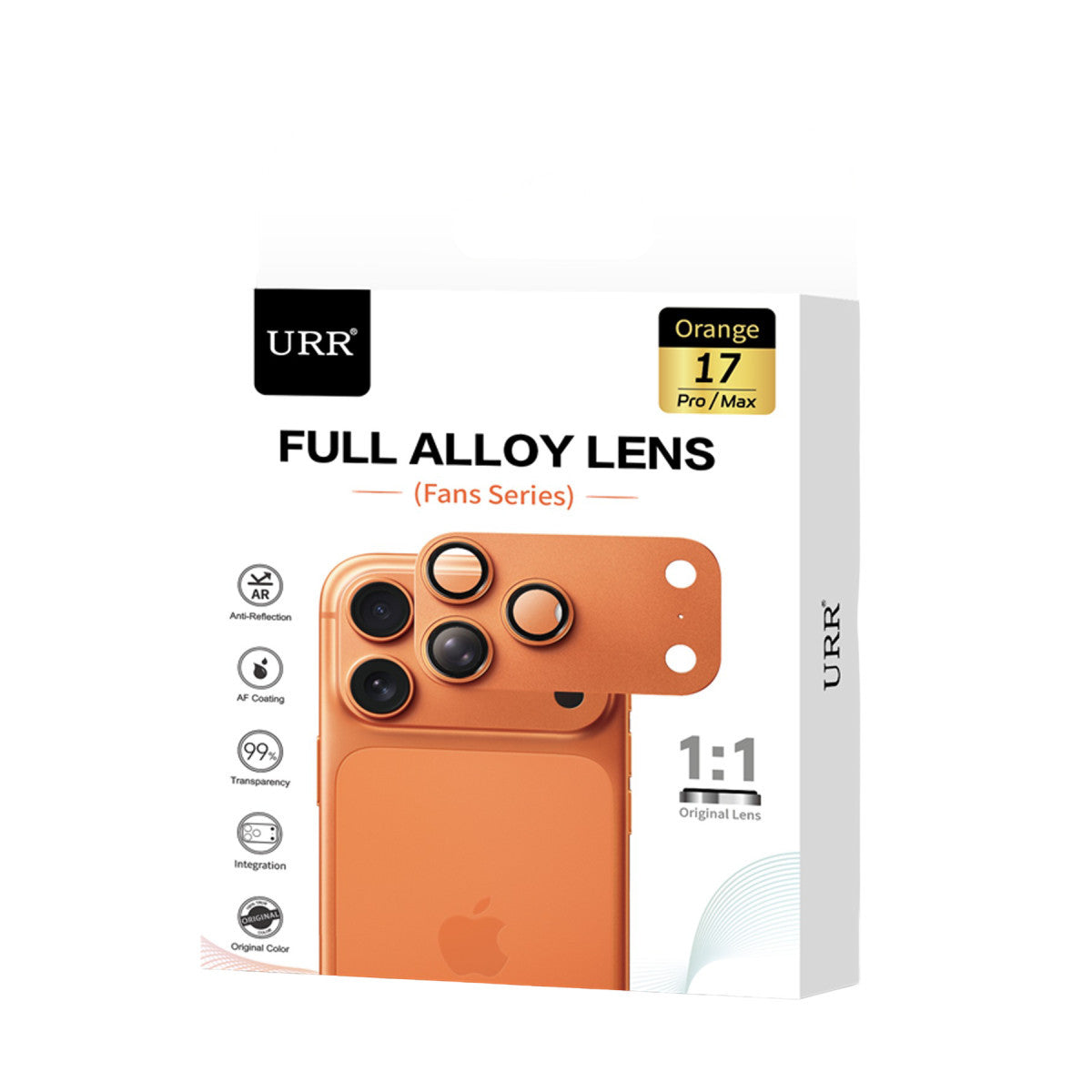 URR Apple iPhone 17 Pro Max Fans Series Full Alloy Kamera Lens Koruyucu