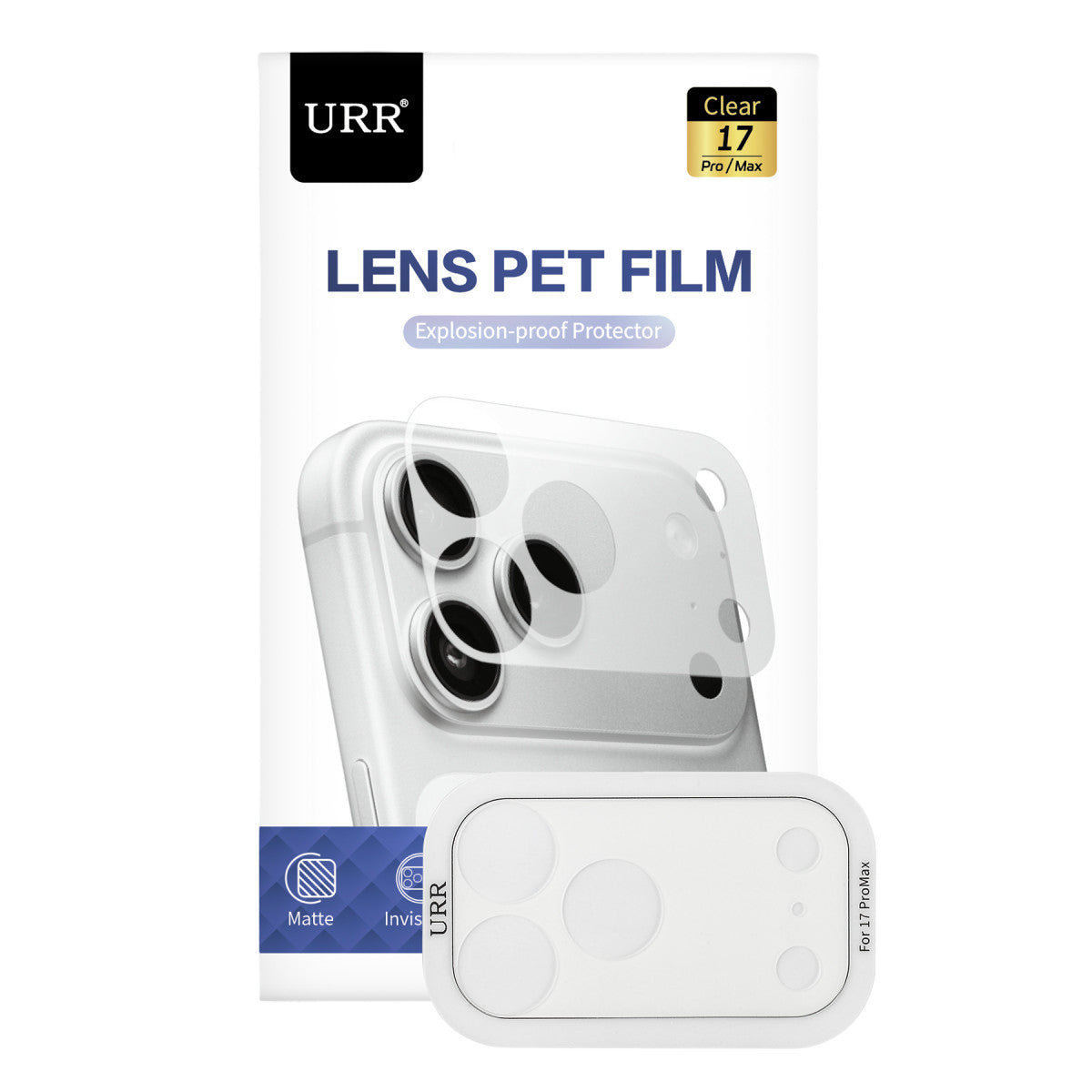 URR Apple iPhone 17 Pro Max Kamera Lens Pet Film
