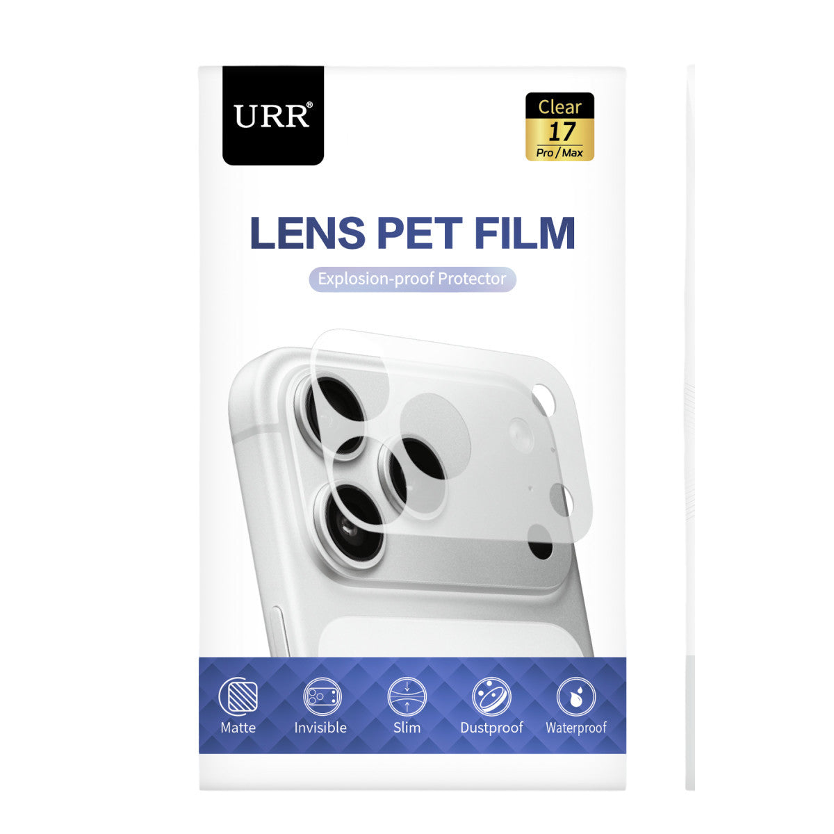 URR Apple iPhone 17 Pro Max Kamera Lens Pet Film
