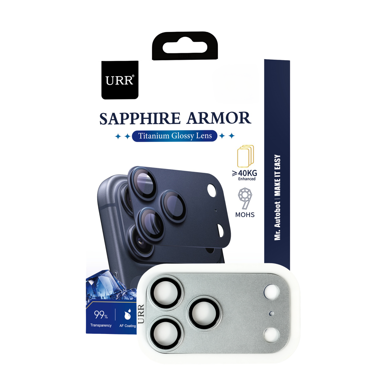 URR Apple iPhone 17 Pro Max Sapphire Armor Kamera Lens Koruyucu