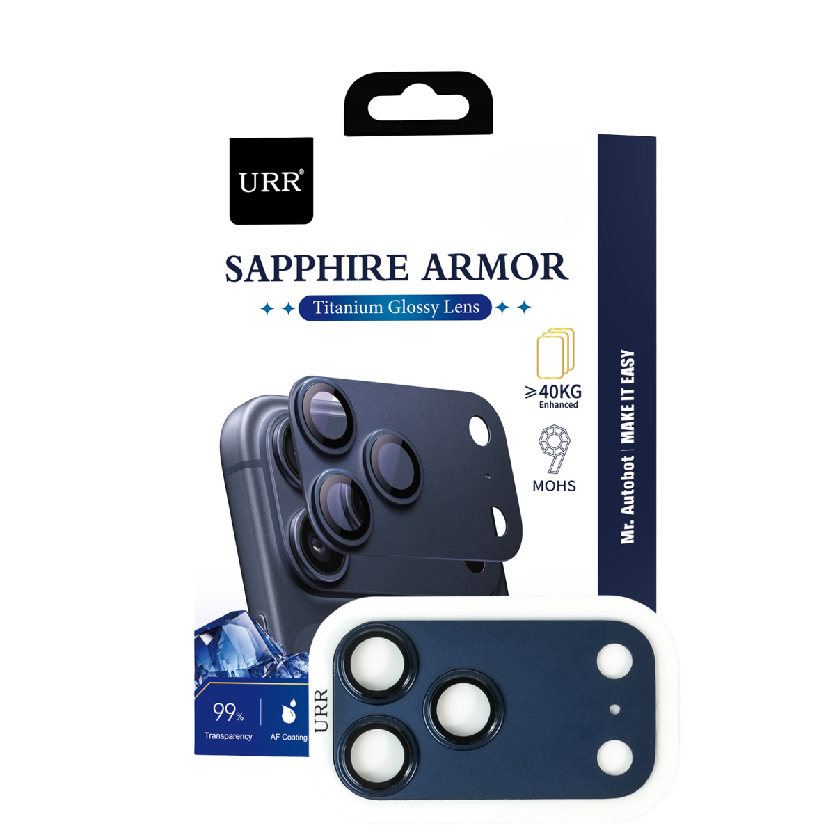 URR Apple iPhone 17 Pro Max Sapphire Armor Kamera Lens Koruyucu