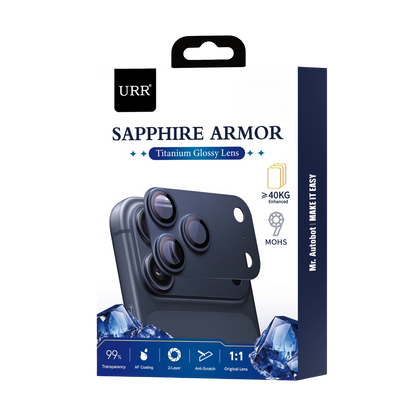 URR Apple iPhone 17 Pro Sapphire Armor Kamera Lens Koruyucu