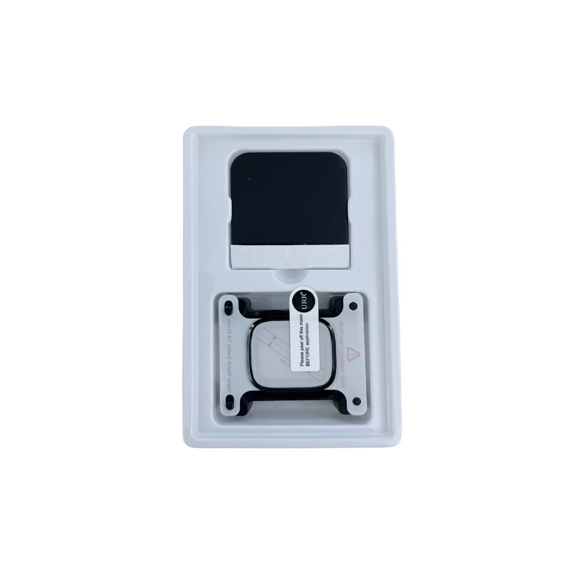 URR Apple Watch 44mm 2in1 PMMA Nano Ekran Koruyucu - Siyah