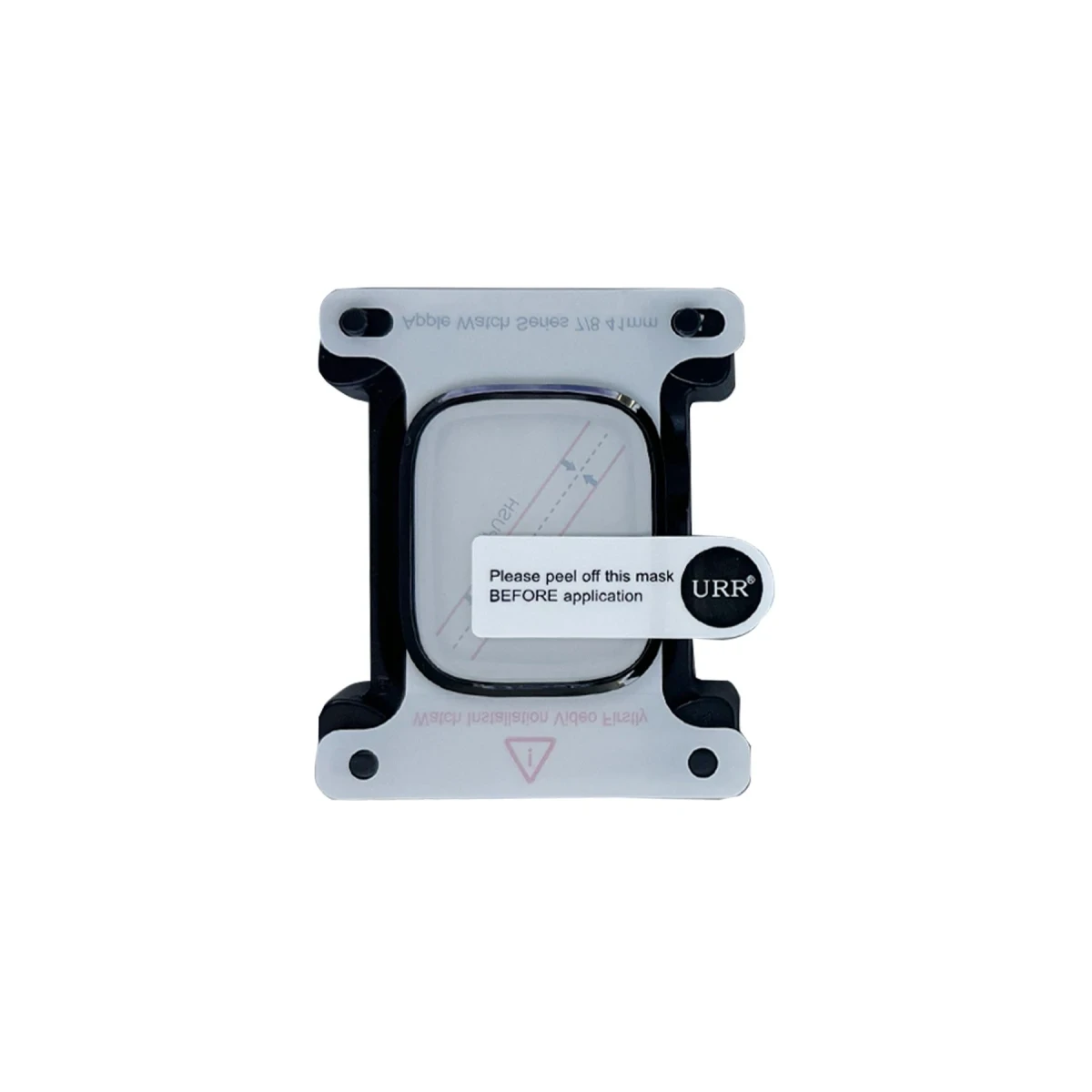 URR Apple Watch 45mm 2in1 PMMA Nano Ekran Koruyucu - Siyah