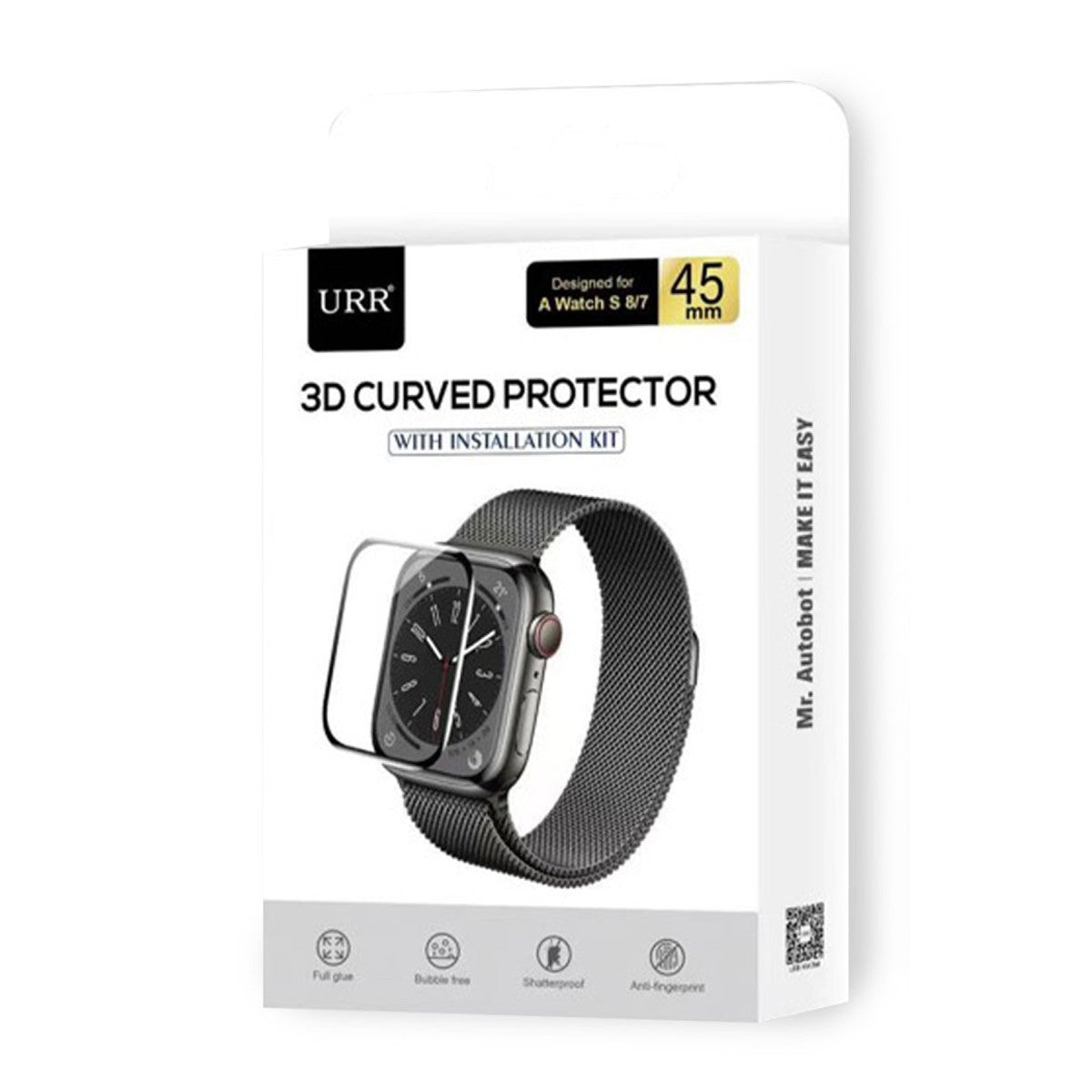 URR Apple Watch 46mm 2in1 PMMA Nano Ekran Koruyucu