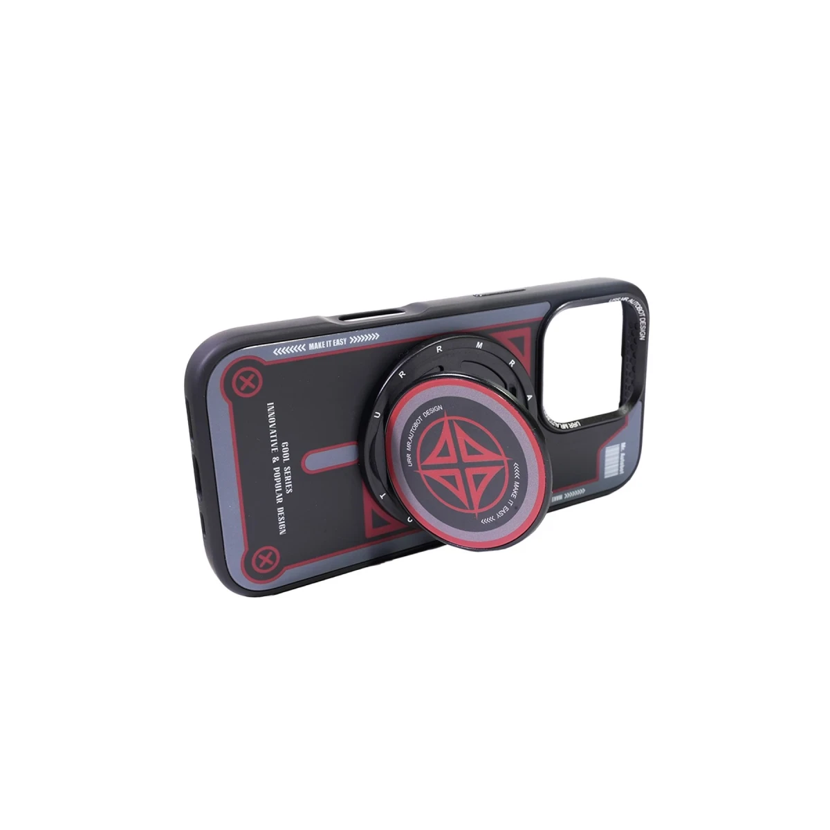 URR Cool Series Universal Standlı Magsafe Yüzük - Siyah