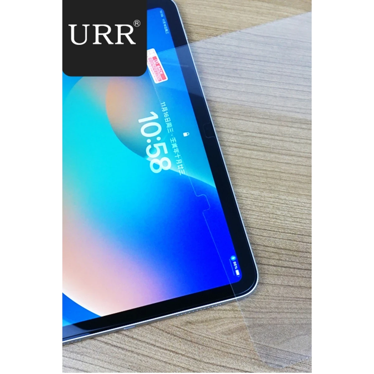 URR Apple iPad Air 11 (2024) Ultra HD Tablet Cam Ekran Koruyucu - Siyah