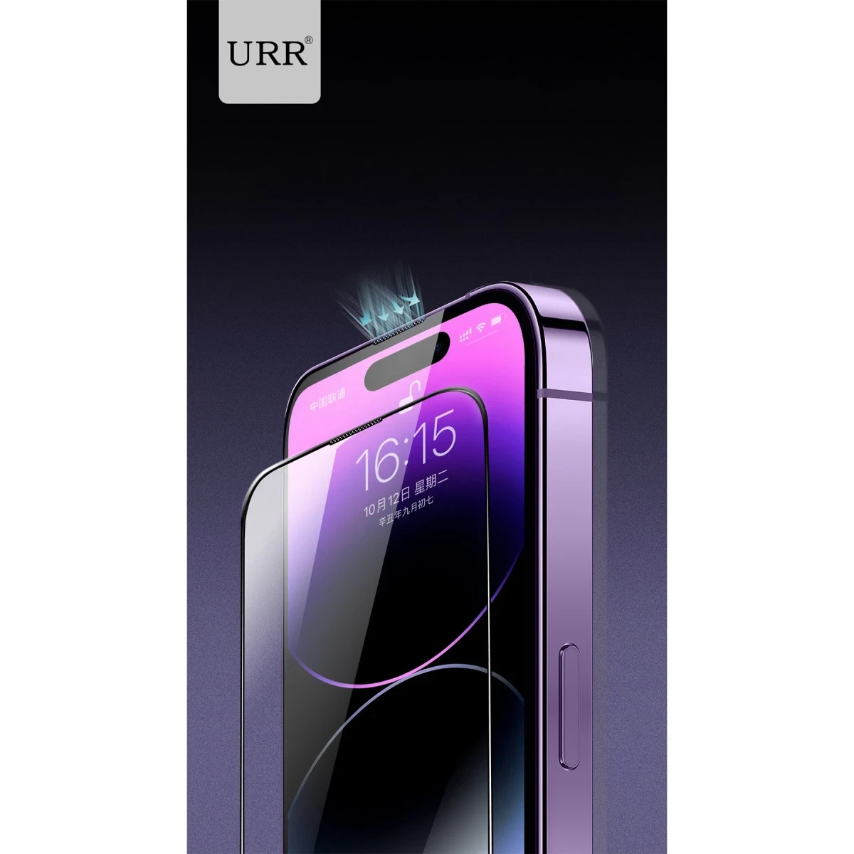 URR Apple iPhone 13 Pro Max Lazer Antidust Cam Ekran Koruyucu - Siyah