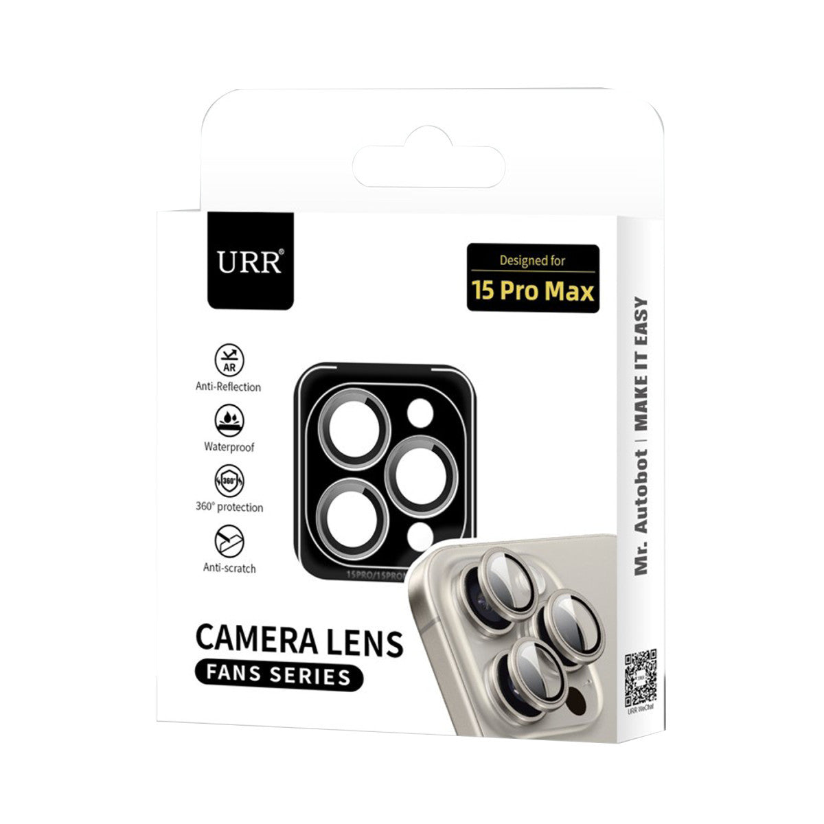 URR Apple iPhone 14 Fan Series AR Kamera Lens Koruyucu