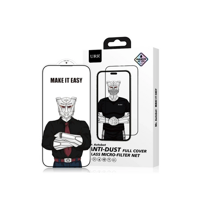 URR Apple iPhone 14 Lazer Antidust Cam Ekran Koruyucu - Siyah