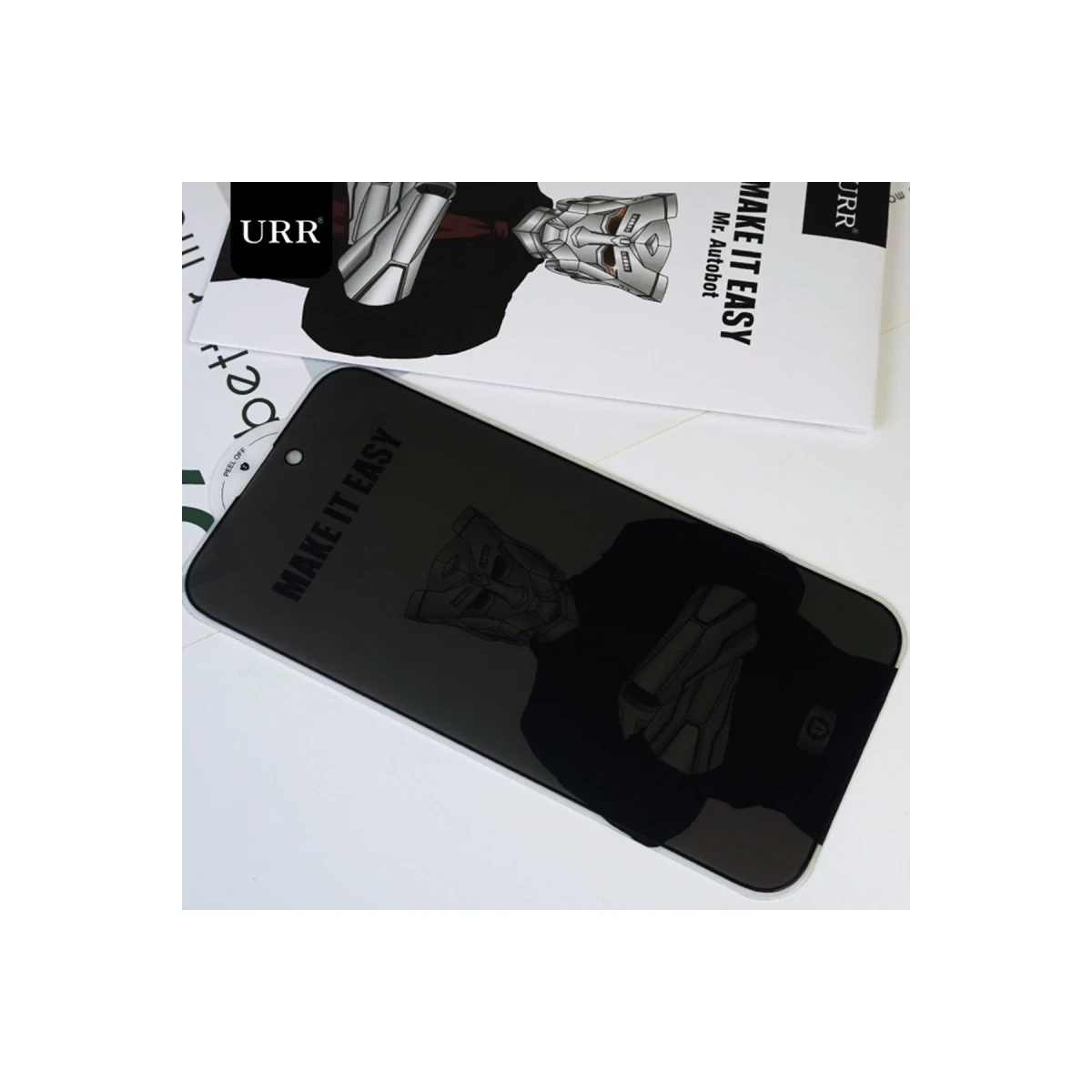URR Apple iPhone 14 Pro HD Privacy Cam Ekran Koruyucu - Siyah