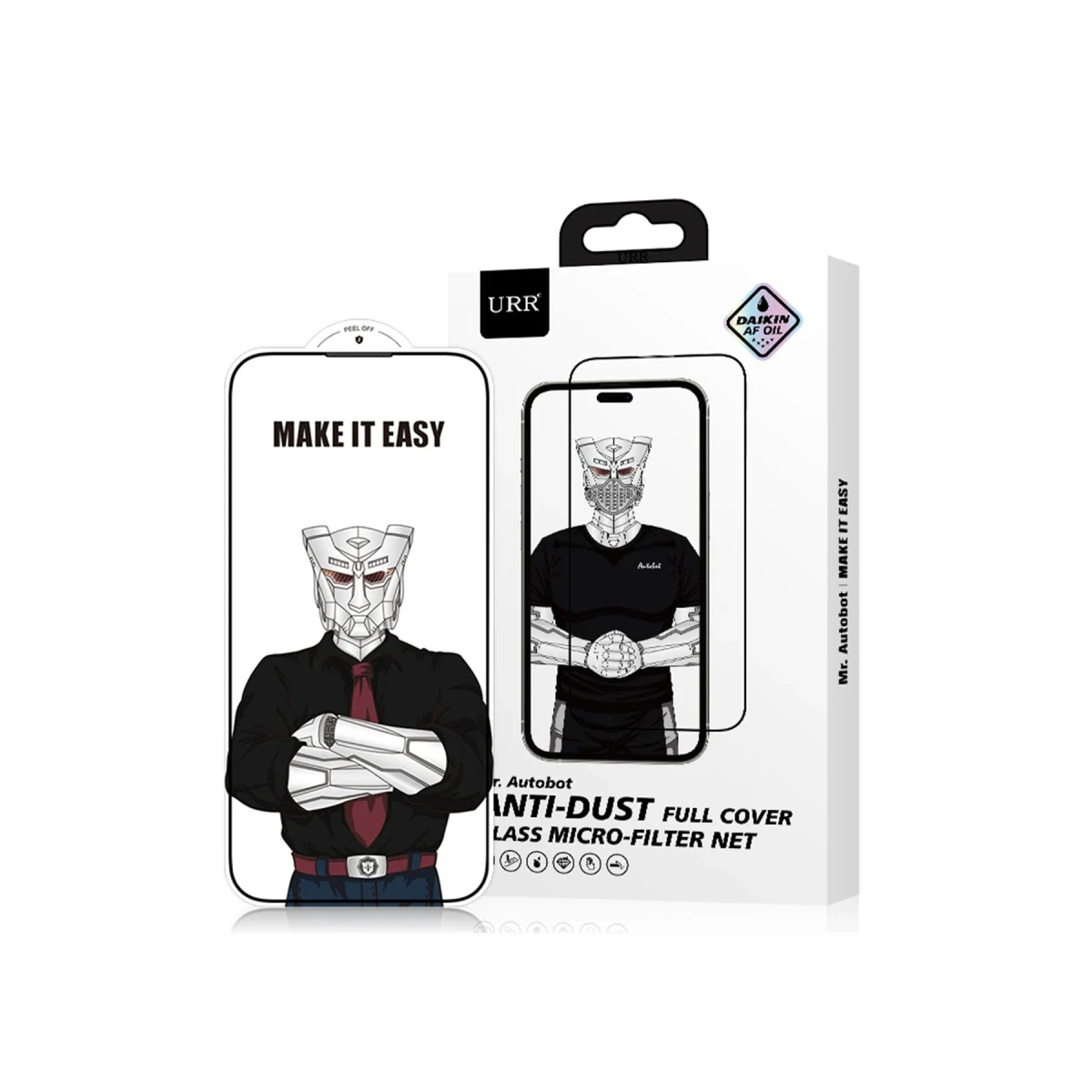 URR Apple iPhone 14 Pro Lazer Antidust Cam Ekran Koruyucu - Siyah