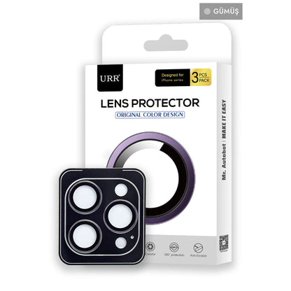 URR Apple iPhone 14 Pro Max 3D PVD Dioxide Kamera Lens Koruyucu