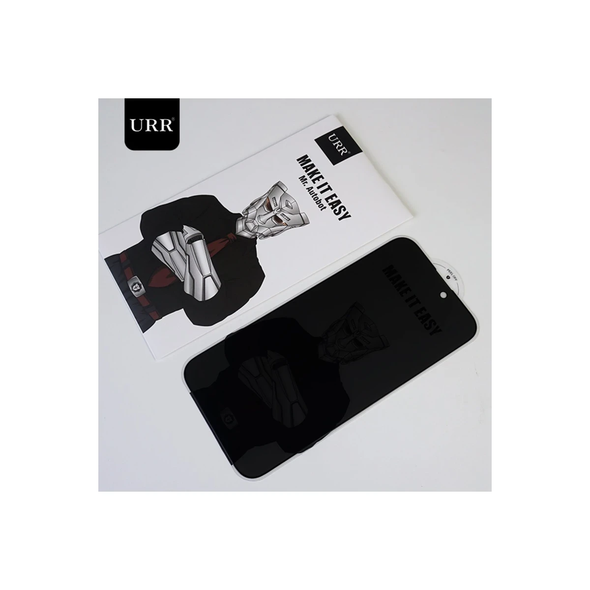 URR Apple iPhone 14 Pro Max HD Privacy Cam Ekran Koruyucu - Siyah