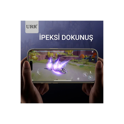 URR Apple iPhone 14 Pro Max HD Privacy Cam Ekran Koruyucu - Siyah