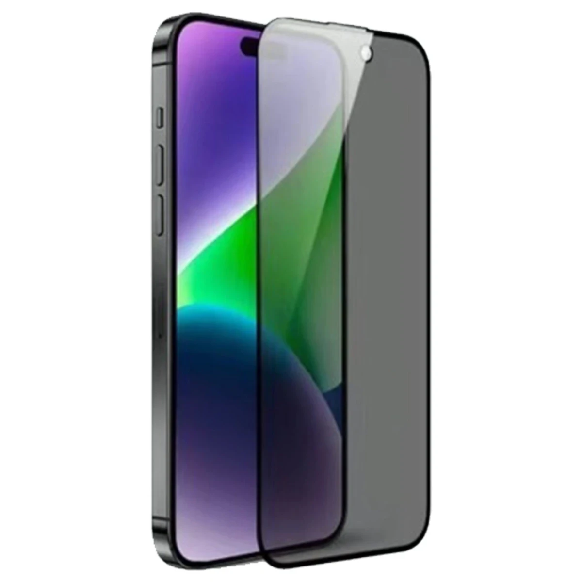 URR Apple iPhone 14 Pro Max HD Privacy Cam Ekran Koruyucu - Siyah