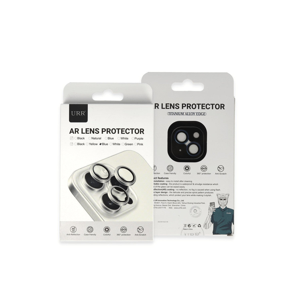 URR Apple iPhone 14 Titanium Alloy AR Kamera Lens Koruyucu