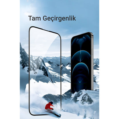 URR Apple iPhone 15 3D Curved Edge HD Cam Ekran Koruyucu