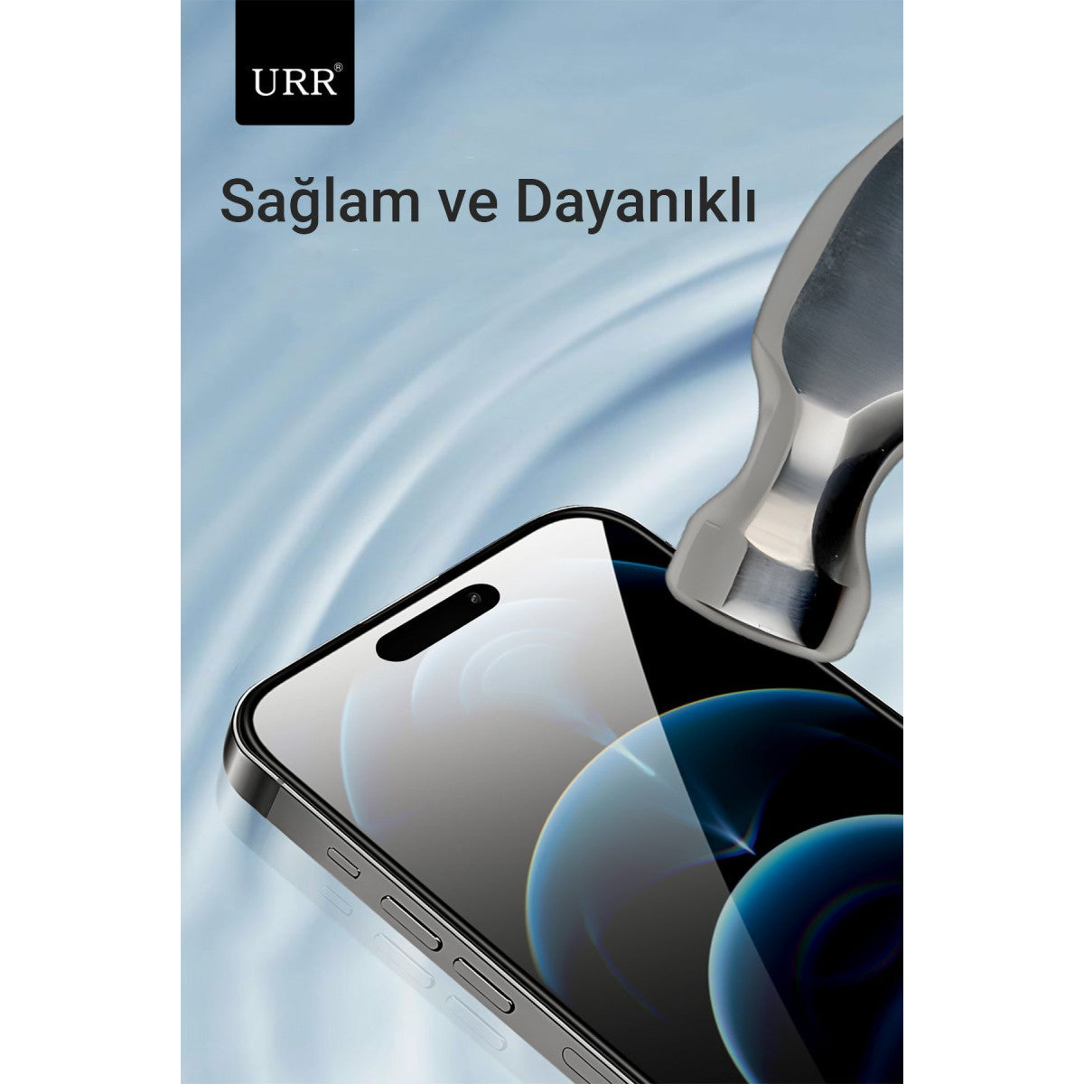 URR Apple iPhone 15 Plus 3D Curved Edge HD Cam Ekran Koruyucu