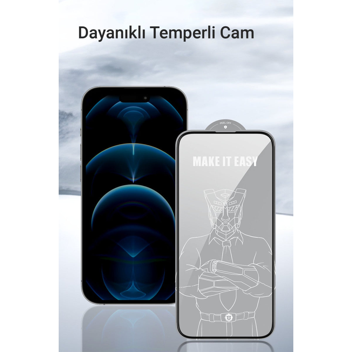 URR Apple iPhone 15 Pro 2.5D Antistatik Silkscreen Cam Ekran Koruyucu