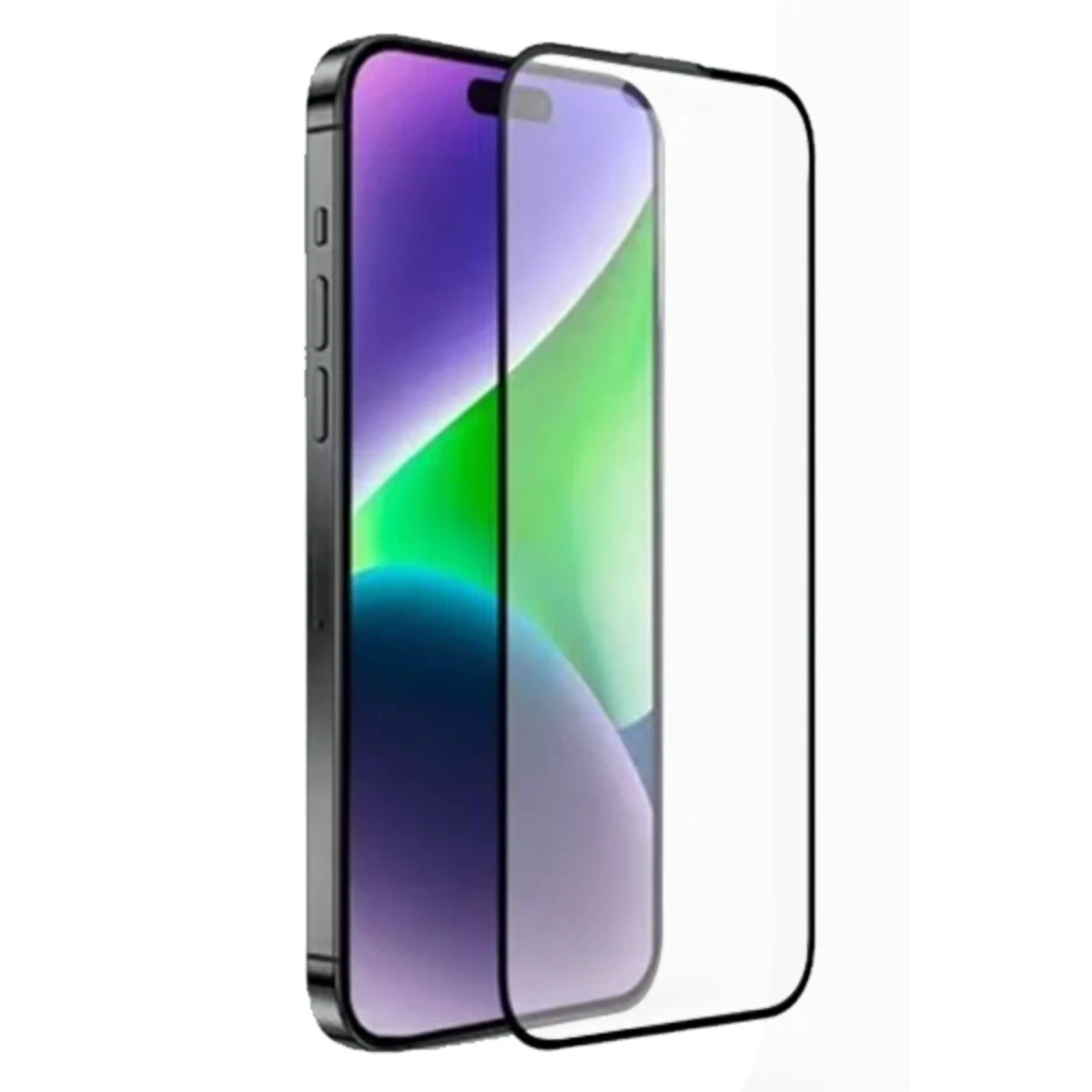 URR Apple iPhone 15 Pro 3D Matte Antiglare Resin Edge Cam Ekran Koruyucu - Siyah