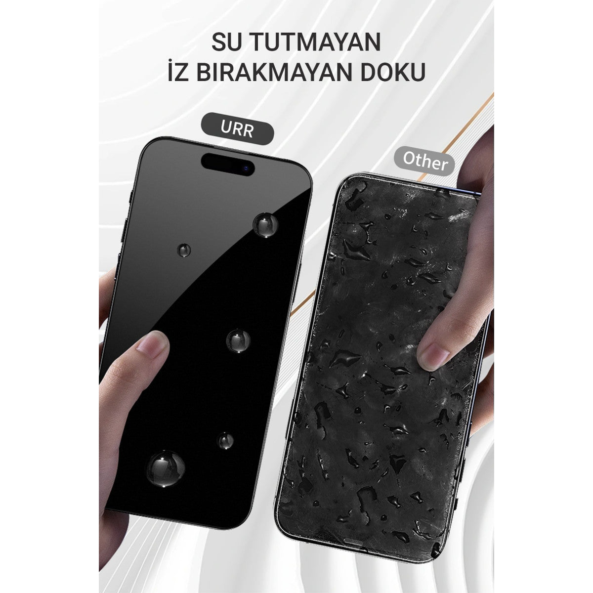 URR Apple iPhone 15 Pro 3D Matte Antiglare Resin Edge Cam Ekran Koruyucu