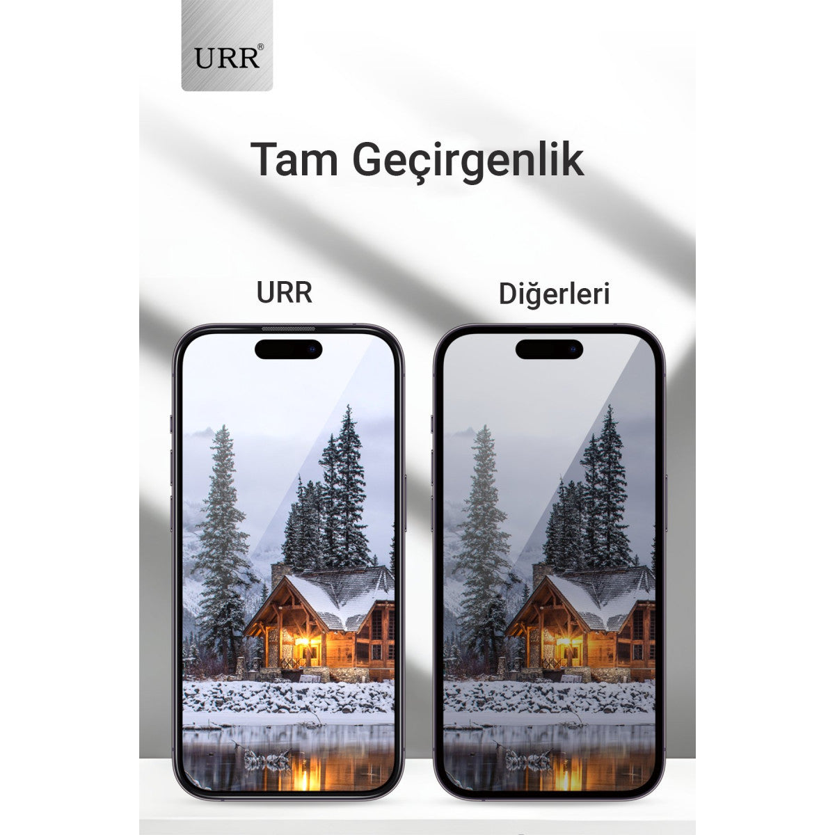URR Apple iPhone 15 Pro 3D Privacy Resin Edge Cam Ekran Koruyucu