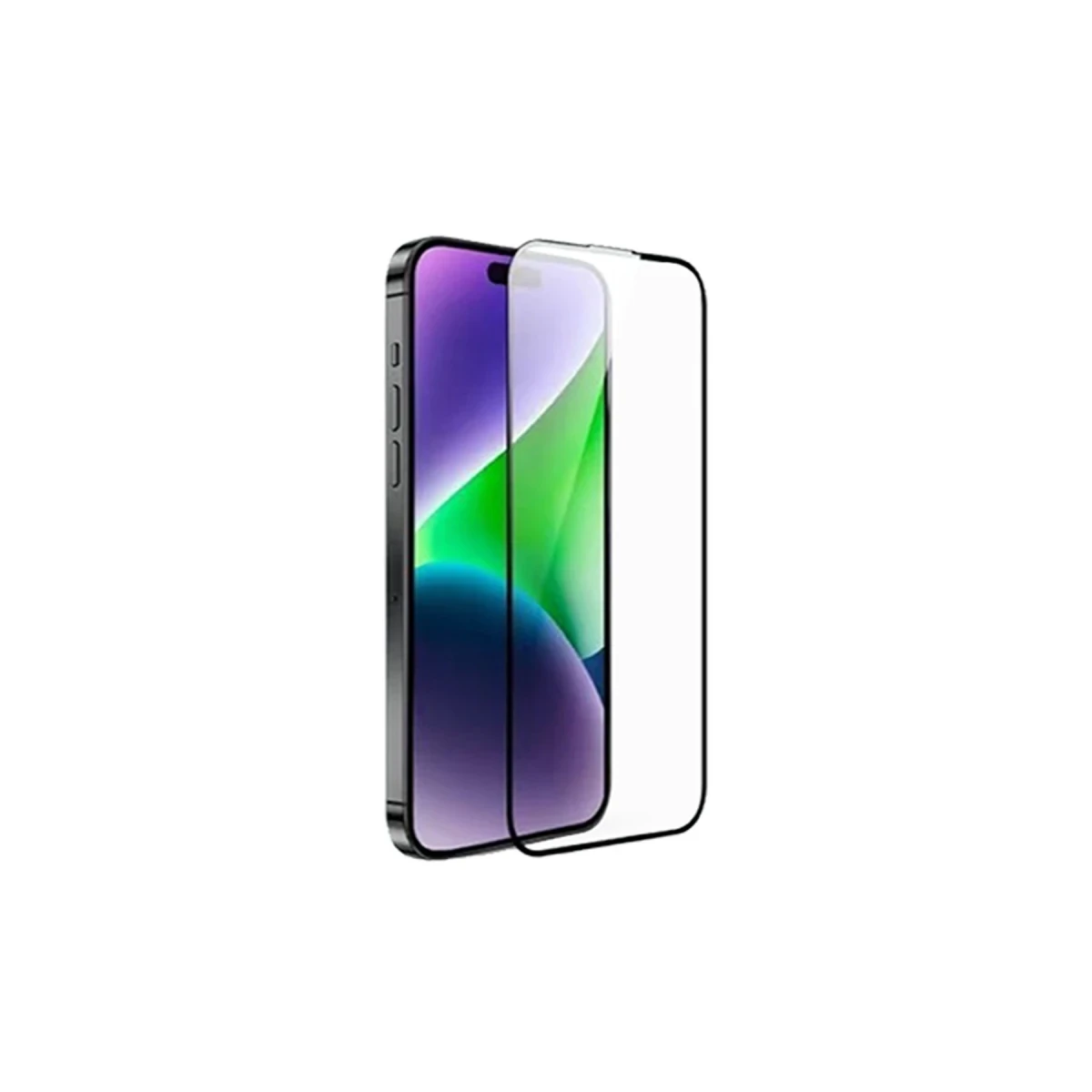 URR Apple iPhone 15 Pro 3D Resin Edge Cam Ekran Koruyucu - Siyah