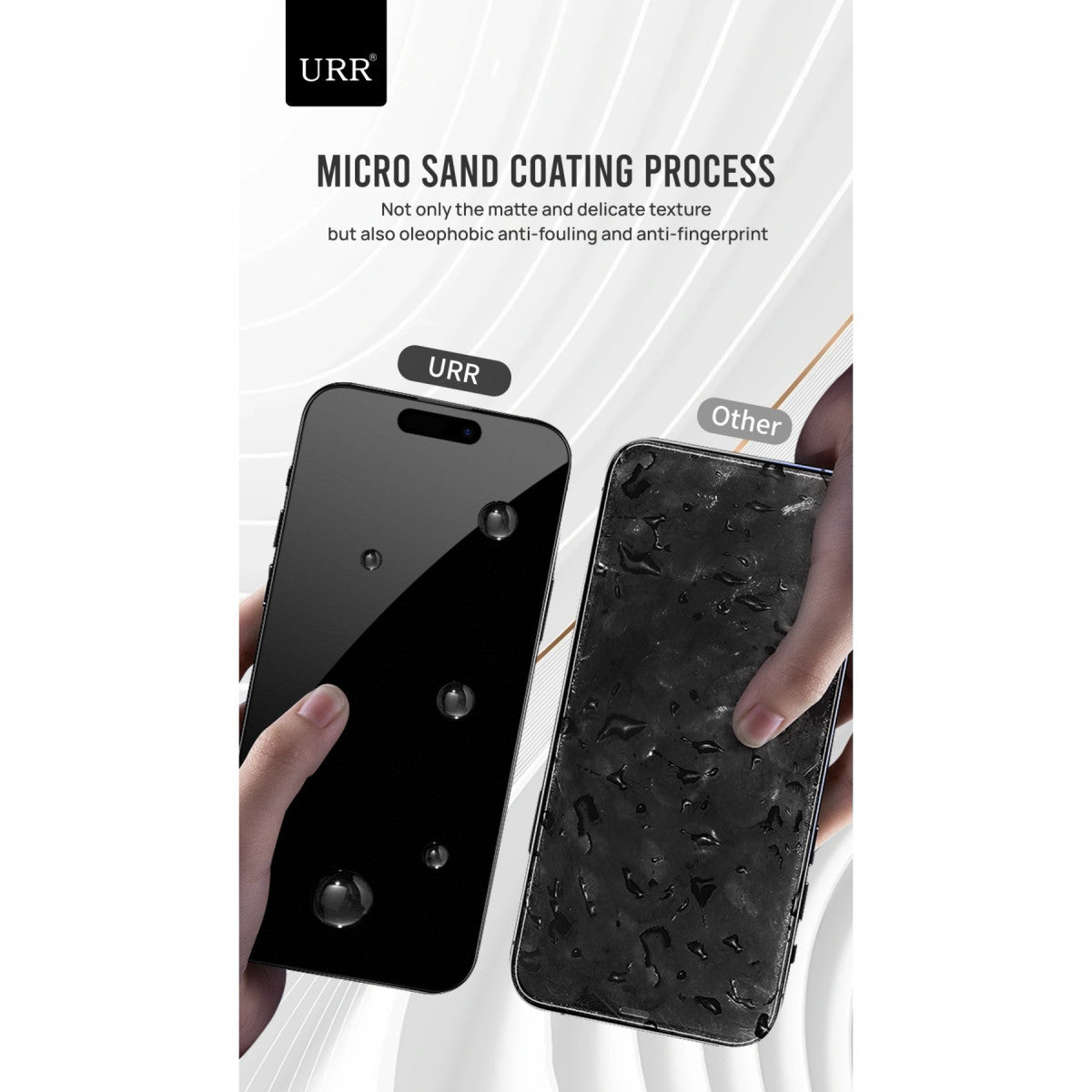 URR Apple iPhone 15 Pro Matte Antiglare Cam Ekran Koruyucu