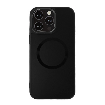 URR Apple iPhone 15 Pro Matte Pure Glass Magsafe Kapak - Siyah