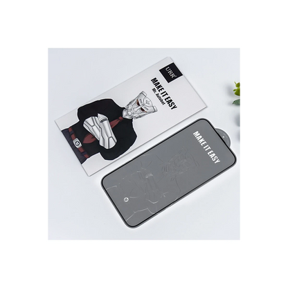 URR Apple iPhone 15 Pro Max 3D Curved Edge HD Cam Ekran Koruyucu - Siyah