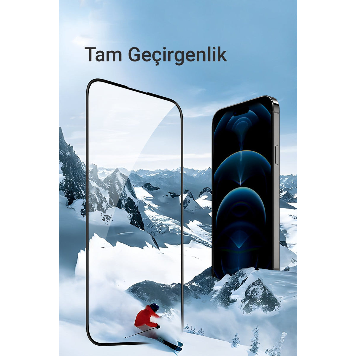 URR Apple iPhone 15 Pro Max 3D Curved Edge HD Cam Ekran Koruyucu