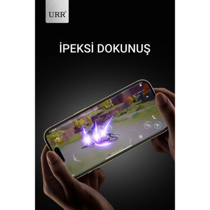 URR Apple iPhone 15 Pro Max 3D Matte Antiglare Resin Edge Cam Ekran Koruyucu - Siyah