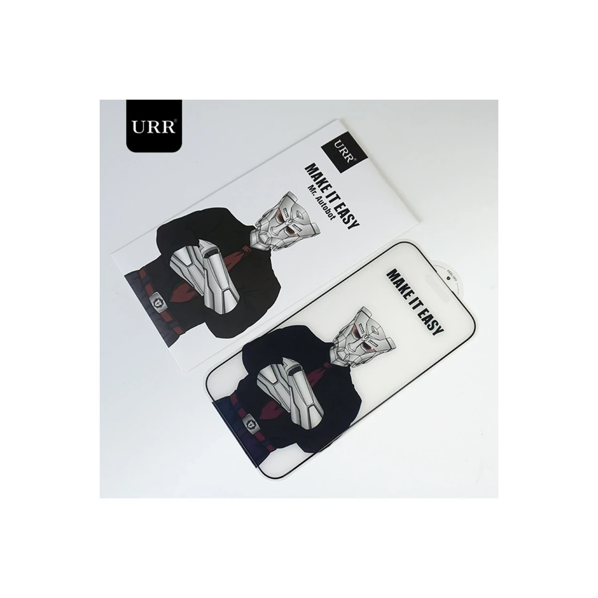 URR Apple iPhone 15 Pro Max 3D Matte Antiglare Resin Edge Cam Ekran Koruyucu - Siyah