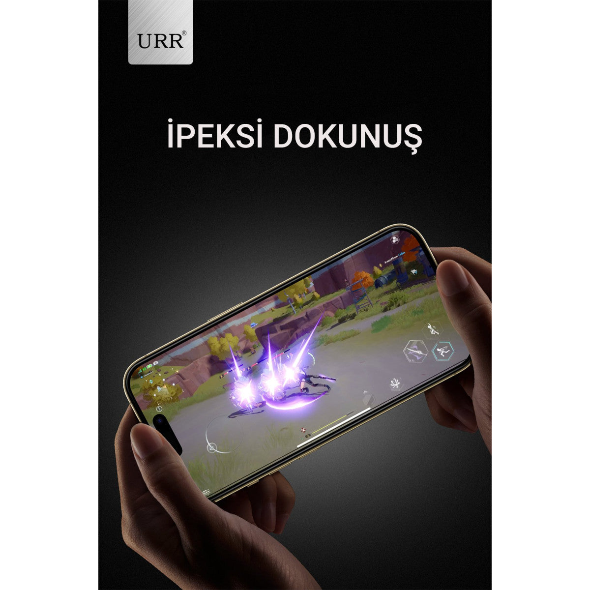 URR Apple iPhone 15 Pro Max 3D Matte Antiglare Resin Edge Cam Ekran Koruyucu