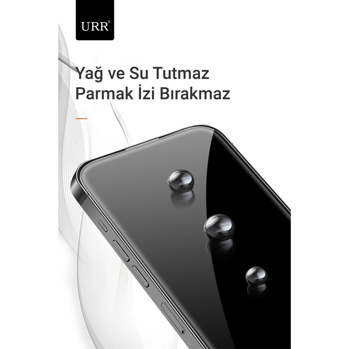 URR Apple iPhone 15 Pro Max 3D Resin Edge Cam Ekran Koruyucu