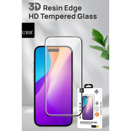 URR Apple iPhone 15 Pro Max 3D Resin Edge Cam Ekran Koruyucu