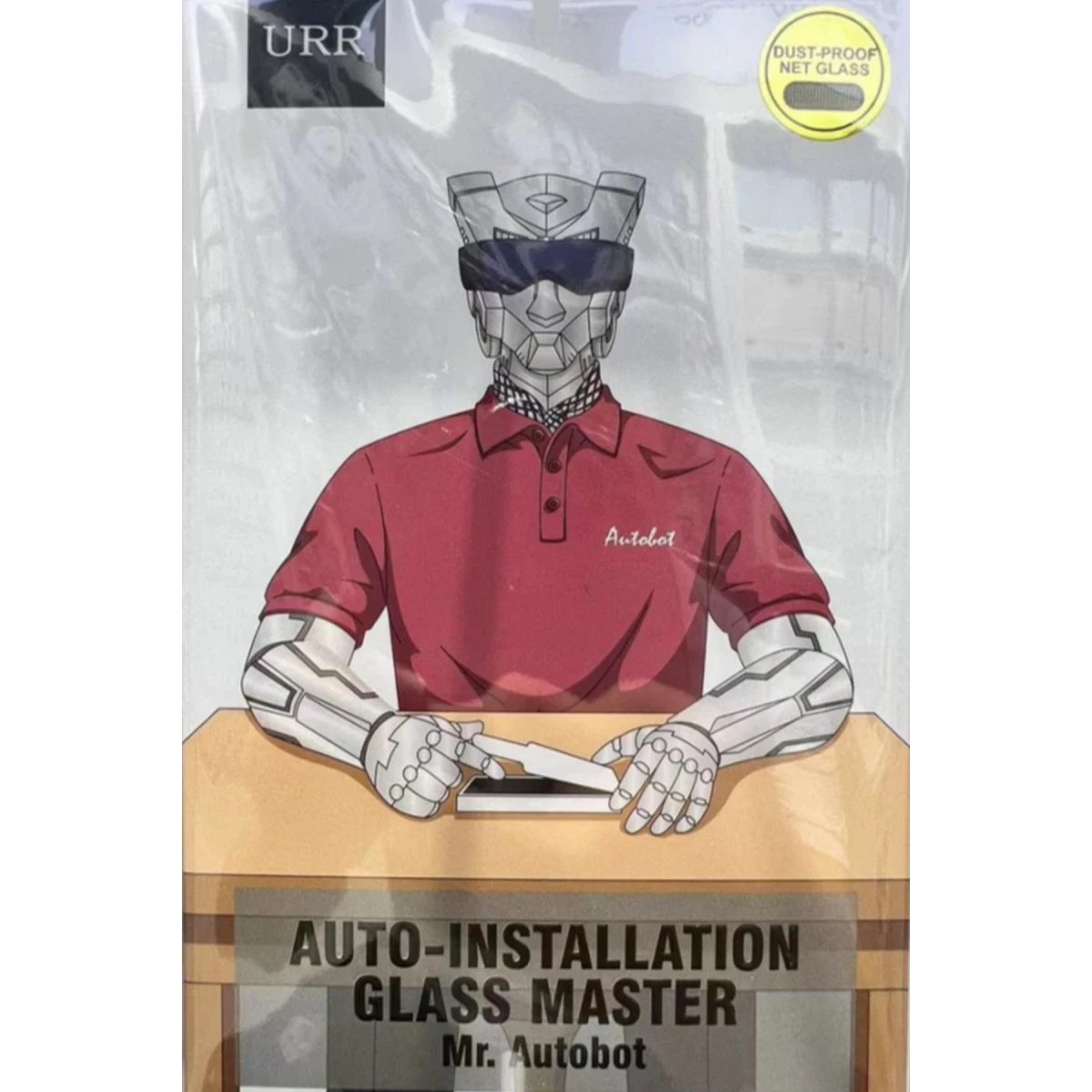 URR Apple iPhone 15 Pro Max AutoKit Antidust HD Cam Ekran Koruyucu - Siyah
