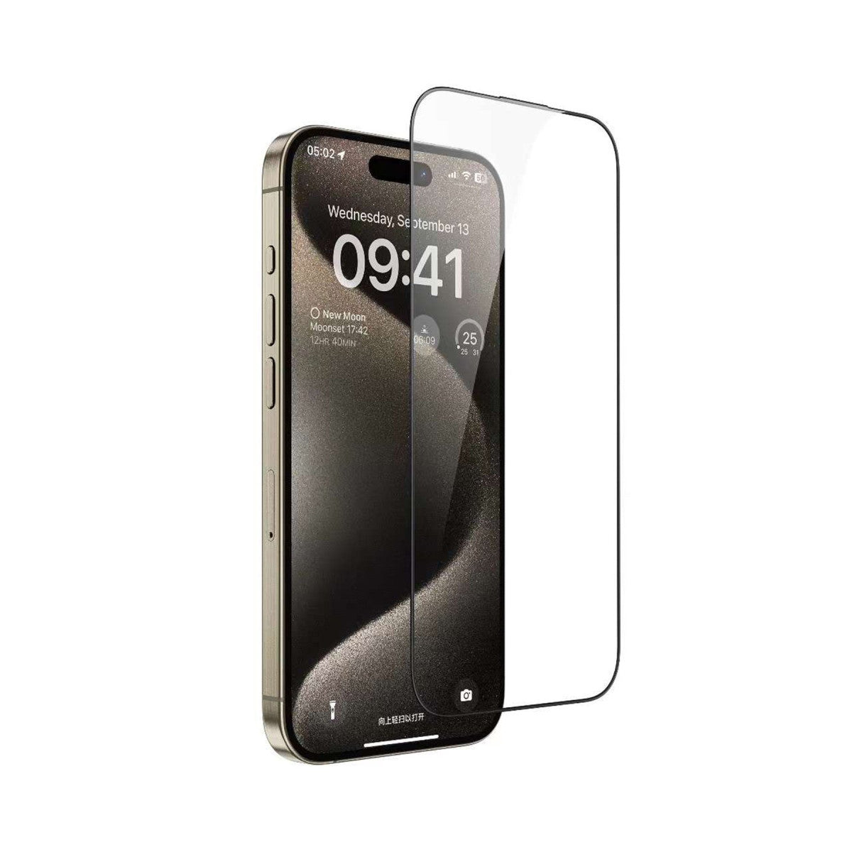 URR Apple iPhone 15 Pro Max Crystal Clear Magsafe 3in1 Ekran Koruyucu ve Kamera Lens Set