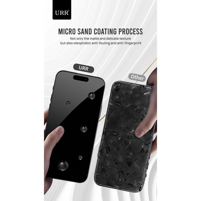 URR Apple iPhone 15 Pro Max Matte Antiglare Cam Ekran Koruyucu - Siyah