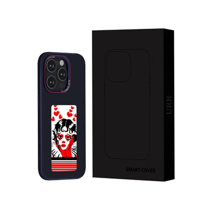 URR Apple iPhone 15 Pro Max NFC Smart Case Akıllı Kapak