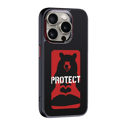 URR Apple iPhone 15 Pro Max NFC Smart Case Akıllı Kapak - Siyah