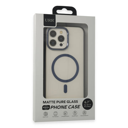 URR Apple iPhone 15 Pro Max PVDSS Lens Titanium Edge Magsafe Kapak