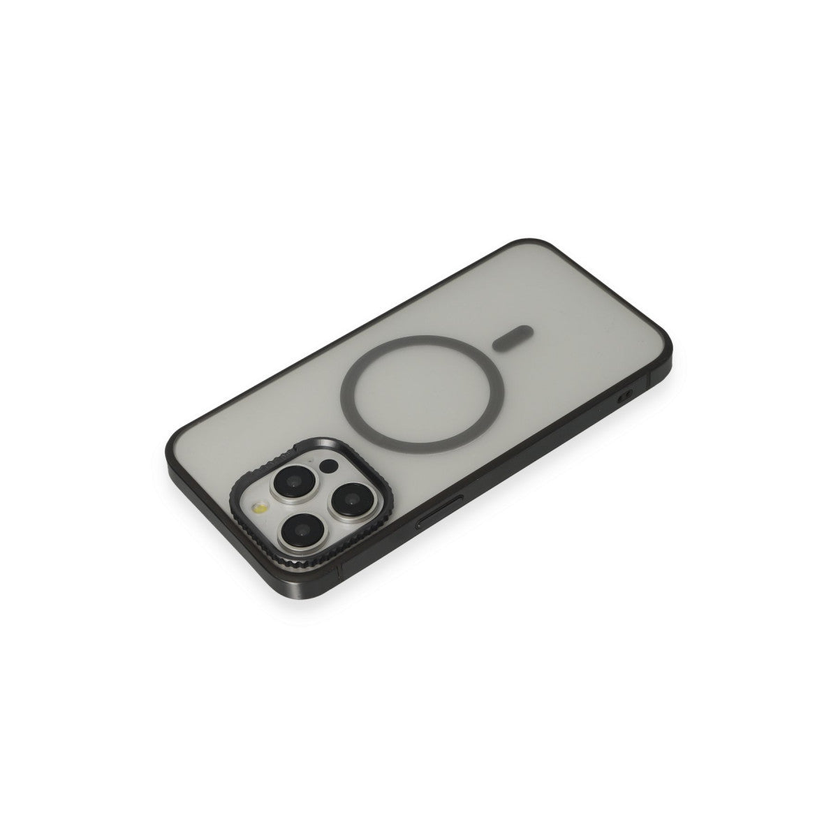 URR Apple iPhone 15 Pro Max PVDSS Lens Titanium Edge Magsafe Kapak